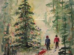 christmas paintings