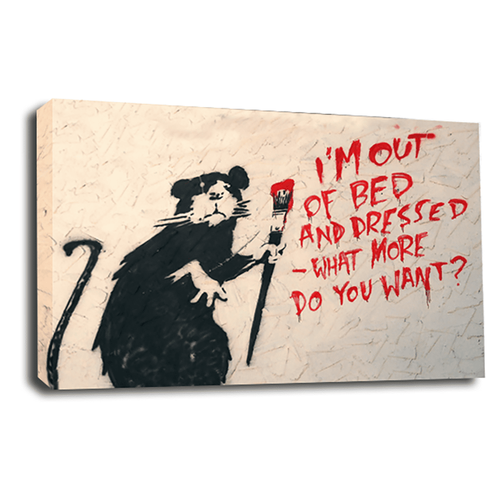 banksy canvas art