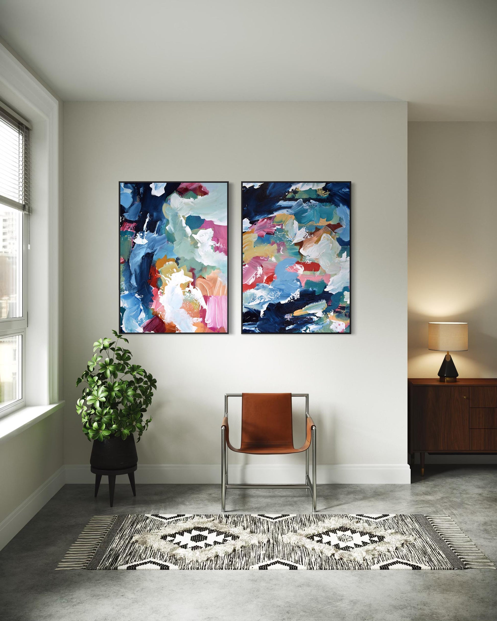 oversized abstract wall art