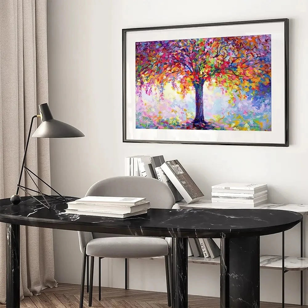 large framed artwork